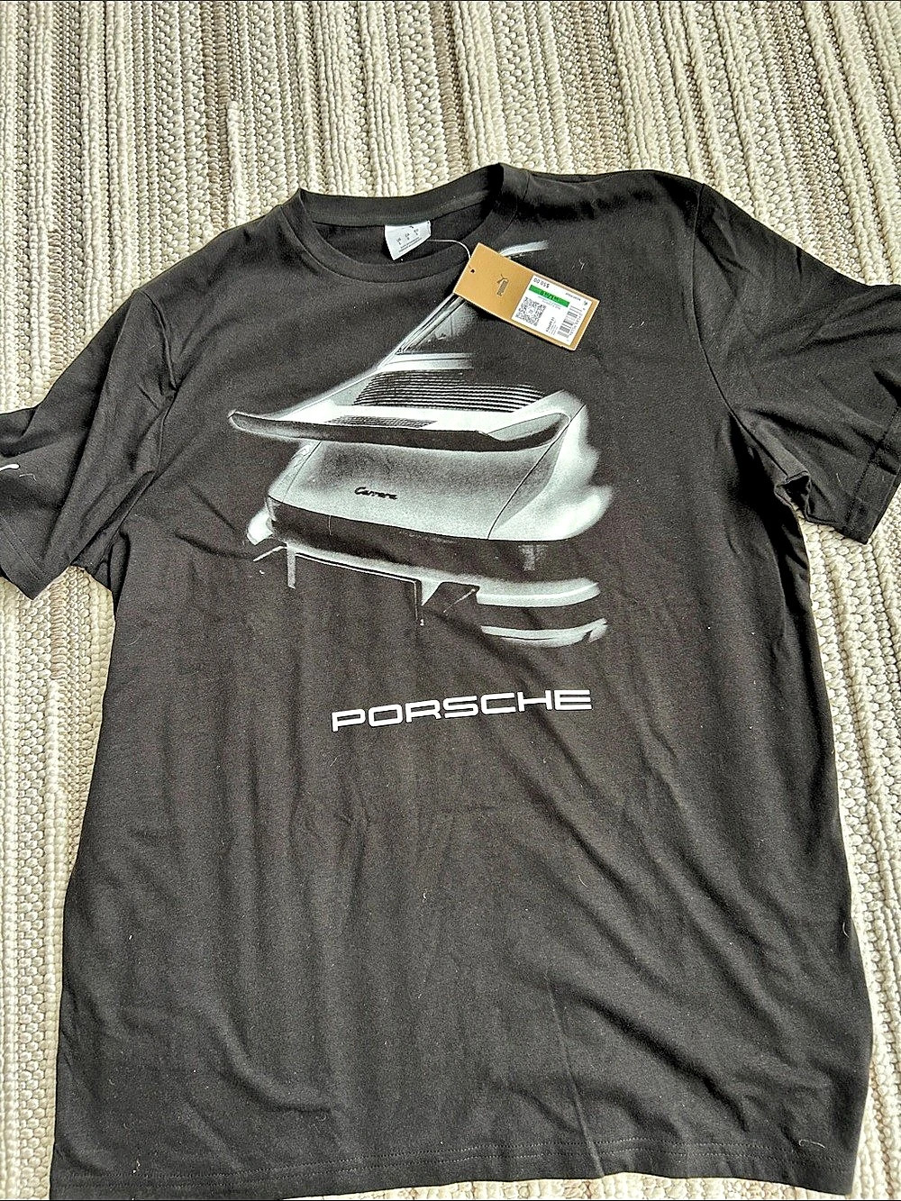 Puma Porsche Legacy Graphic Tee Black & White Large